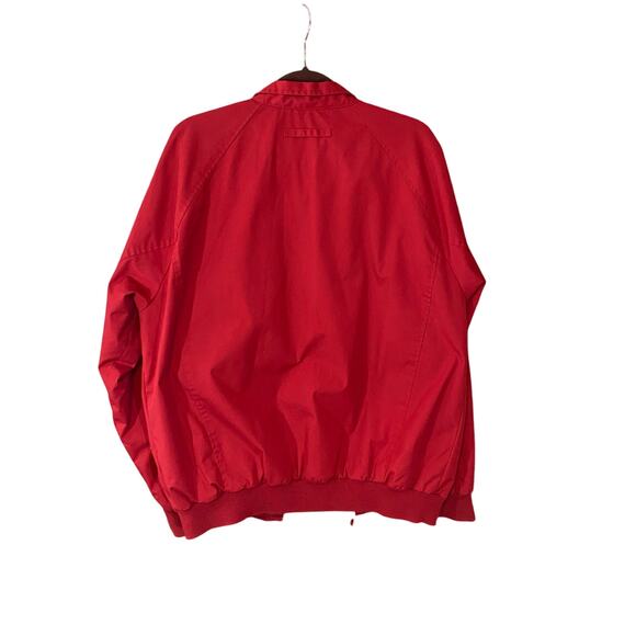 Vintage Orvis Red Harrington Jacket Plaid Lining Hong Kong Made Size L grandpa - Picture 7 of 7